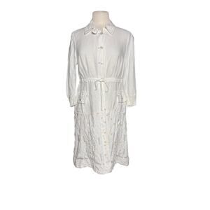 ANTHROPOLOGIE BURNING TORCH Boho Embroidered Linen Blend Jacket